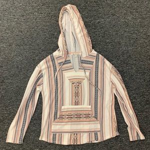 Southwestern Pattern Neutral Boho Hoodie